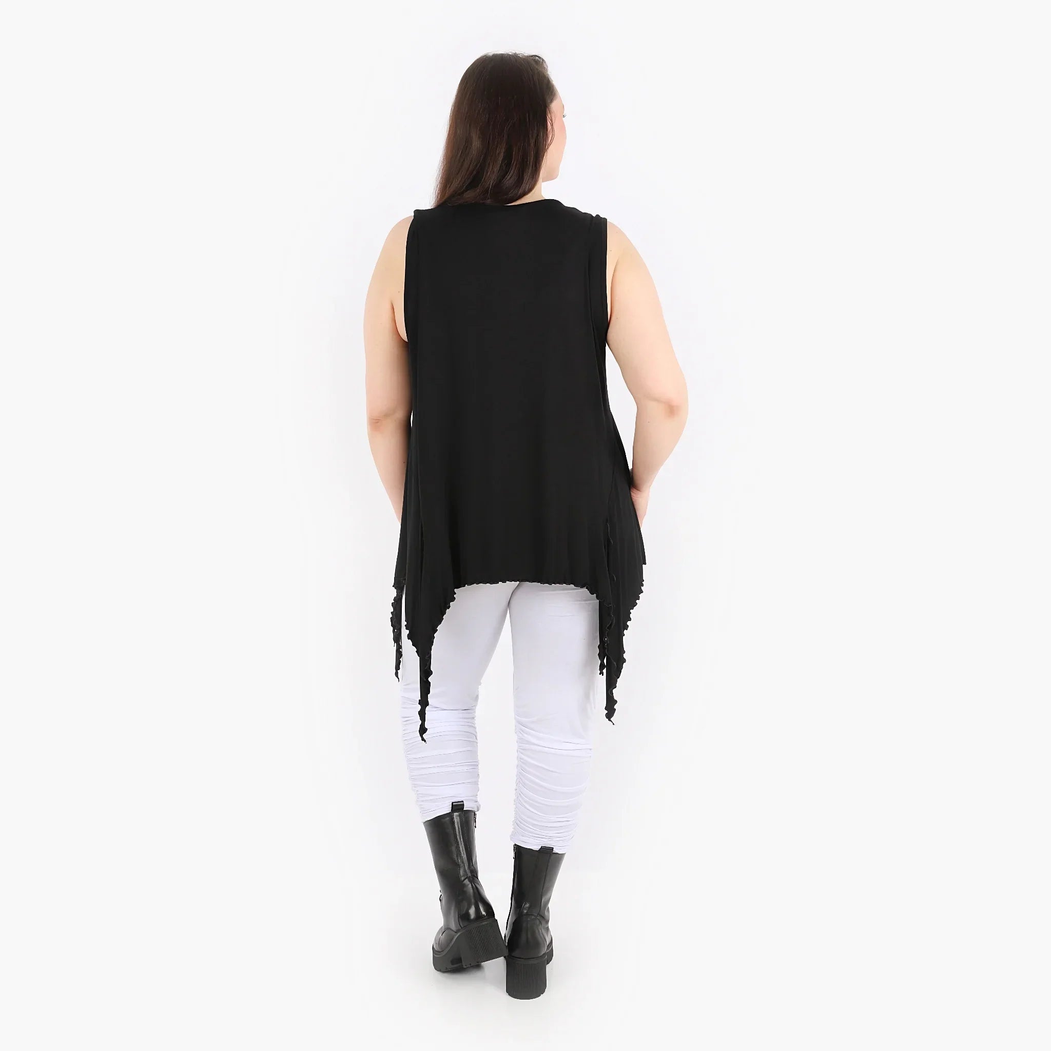 AKH Fashion Top 4130 Viskose, Schwarz