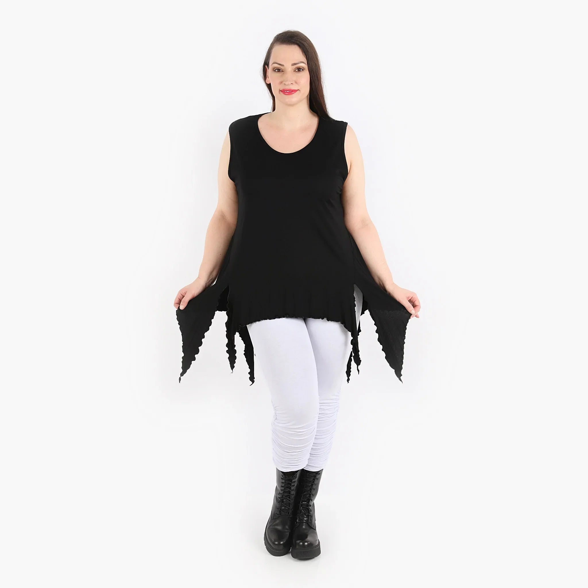 AKH Fashion Top 4130 Viskose, Schwarz