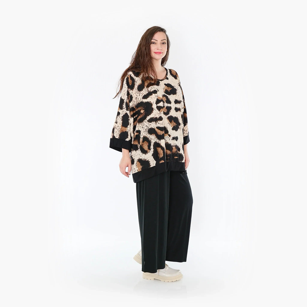 AKH Fashion Shirt 6964 Helena, Beige/Schwarz/Braun