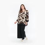 AKH Fashion Shirt 6964 Helena, Beige/Schwarz/Braun