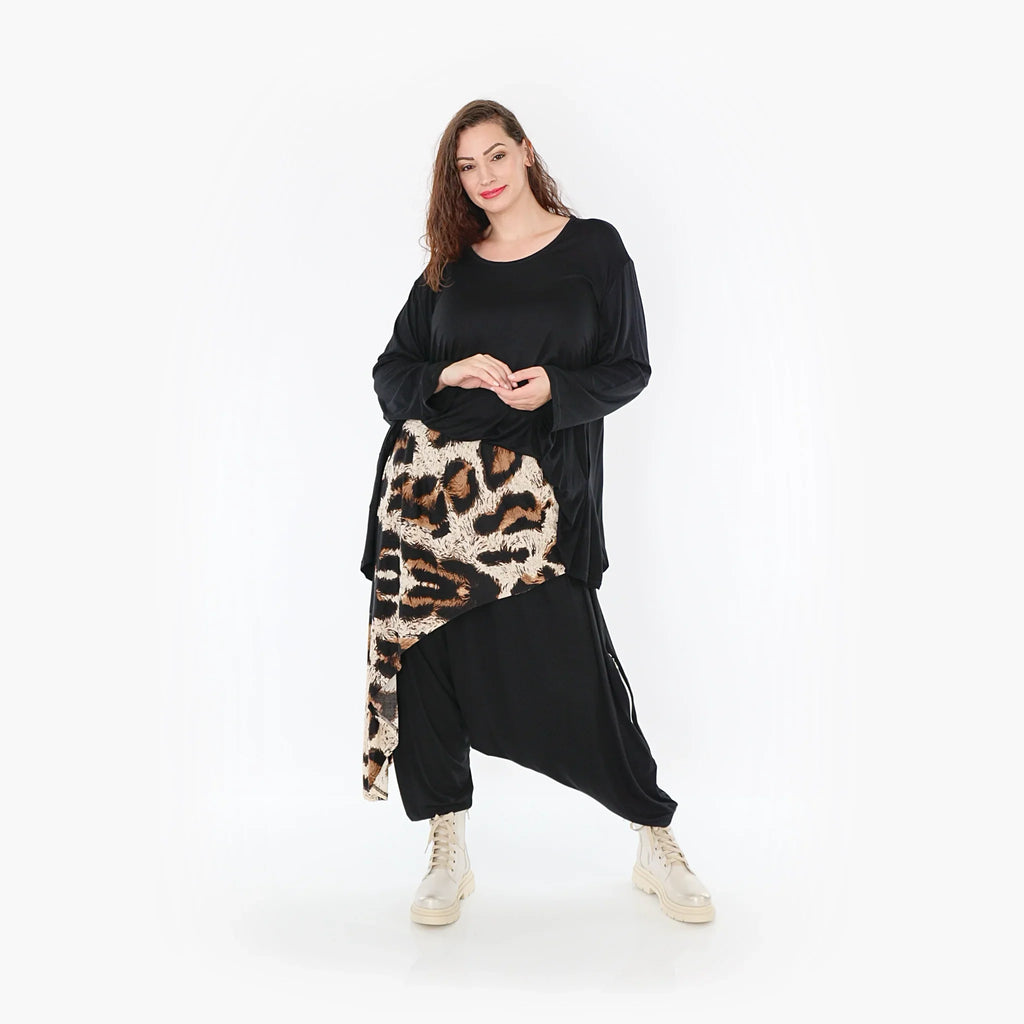 AKH 6992 Trousers, Beige-Black-Brown