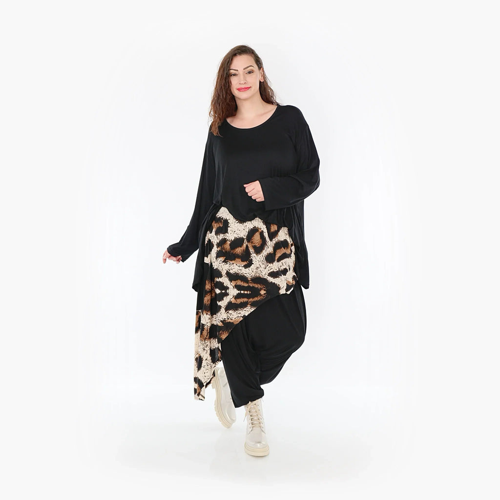 AKH 6992 Trousers, Beige-Black-Brown