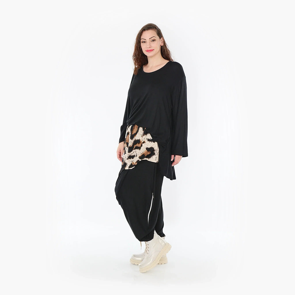 AKH 6992 Trousers, Beige-Black-Brown