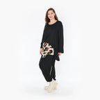 AKH 6992 Trousers, Beige-Black-Brown