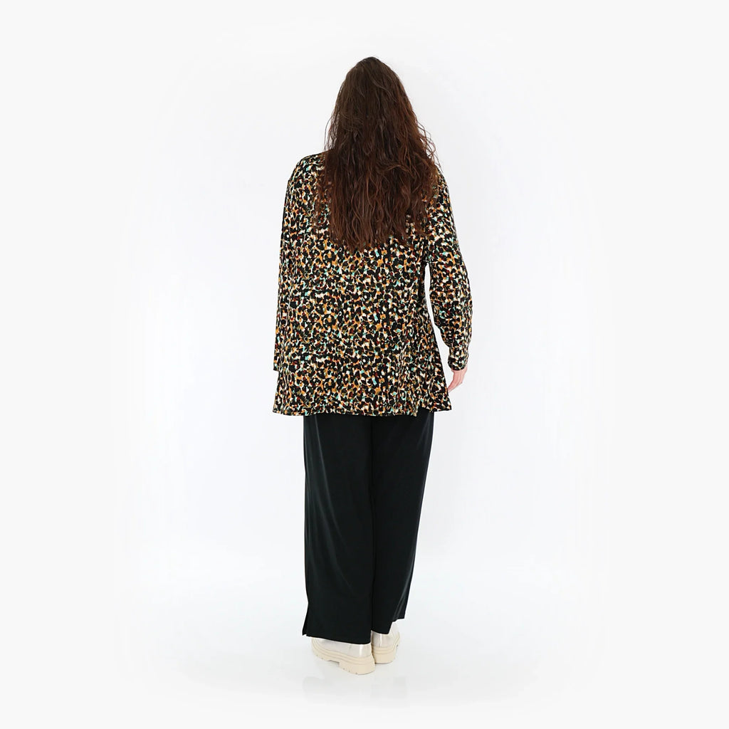 AKH Fashion Shirt 1892 Celina, Schwarz/Braun/Grün