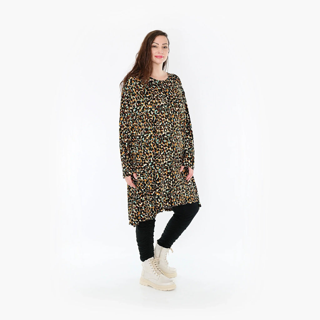 AKH Fashion Shirt 2666 Celina, Schwarz/Braun/Grün
