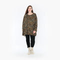 AKH 593 Big Shirt, Black-Brown-Green