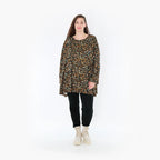 AKH 593 Big Shirt, Black-Brown-Green