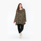 AKH 593 Big Shirt, Black-Brown-Green