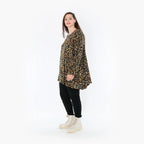 AKH 593 Big Shirt, Black-Brown-Green