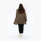 AKH 593 Big Shirt, Black-Brown-Green