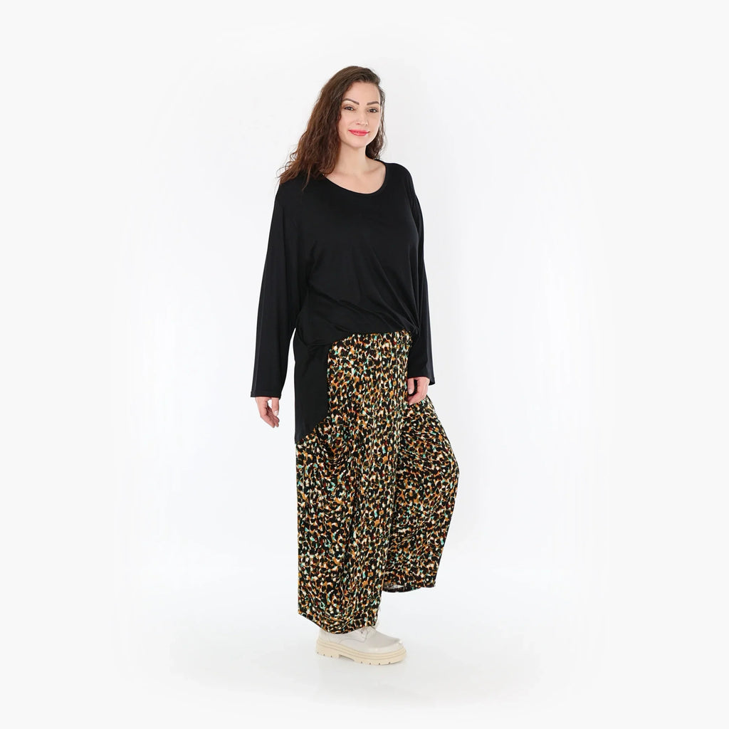 AKH Fashion Hose 8069 Celina, Schwarz/Braun/Grün