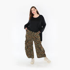 AKH Fashion Hose 8069 Celina, Schwarz/Braun/Grün