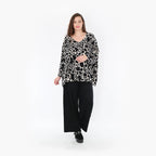 AKH Fashion Shirt 6993 Livia, Schwarz/Ecru