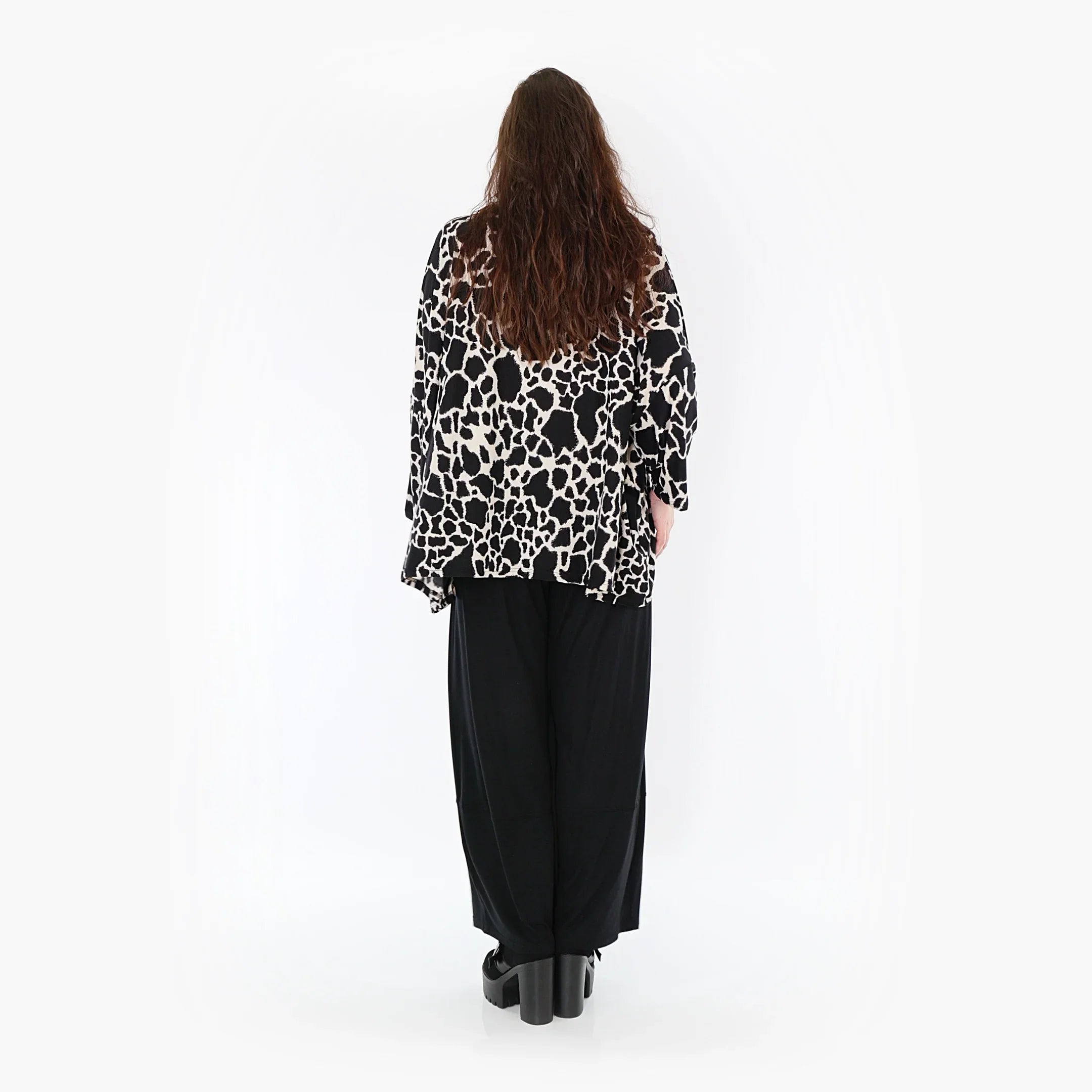 AKH Fashion Shirt 6993 Livia, Schwarz/Ecru