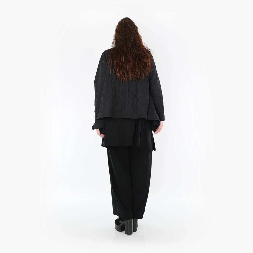 AKH Fashion Jacke 118 Crushed, Schwarz
