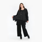 AKH Fashion Jacke 118 Crushed, Schwarz