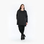 AKH Fashion Shirt 00593 Crushed, Schwarz