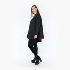 AKH Fashion Shirt 00593 Crushed, Schwarz