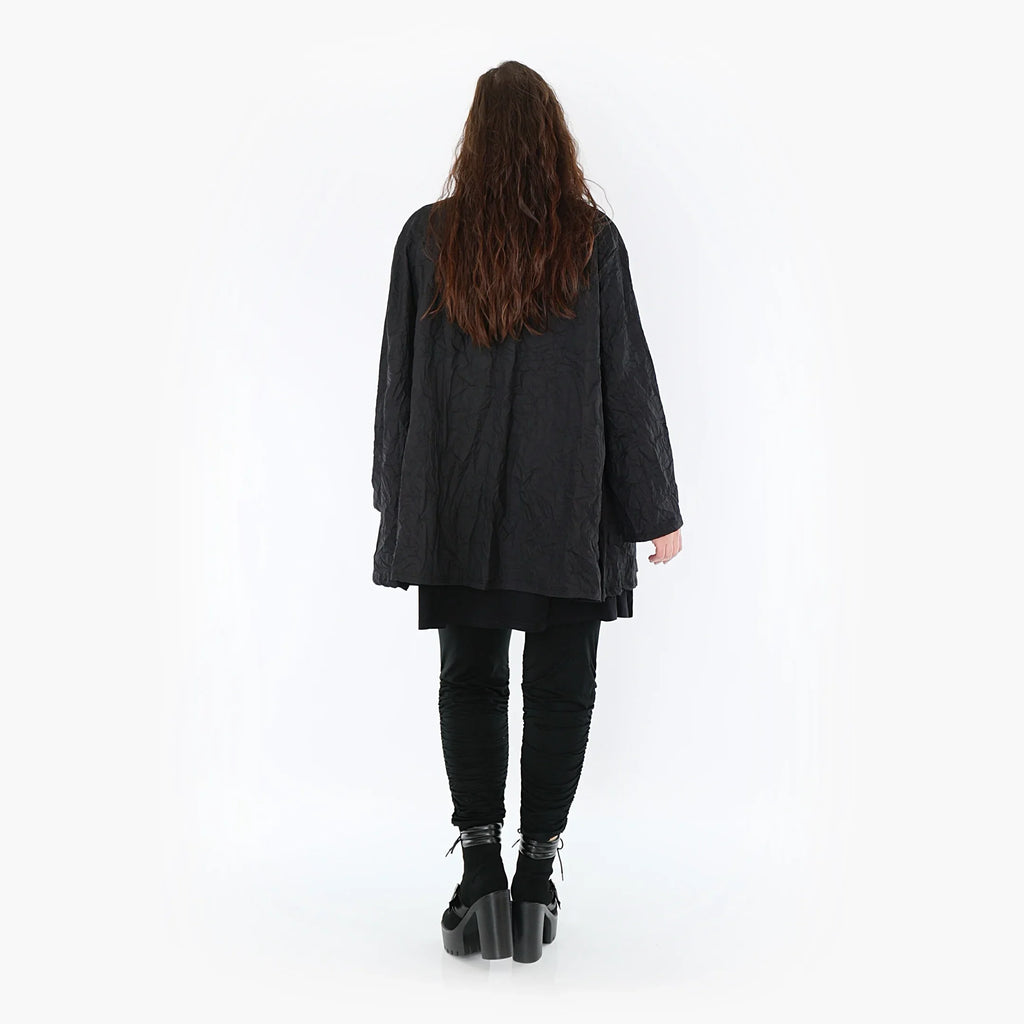 AKH Fashion Shirt 00593 Crushed, Schwarz