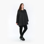 AKH Fashion Shirt 00593 Crushed, Schwarz