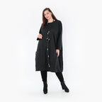 AKH Fashion Kleid 6695 Crushed, Schwarz