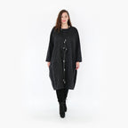 AKH Fashion Kleid 6695 Crushed, Schwarz