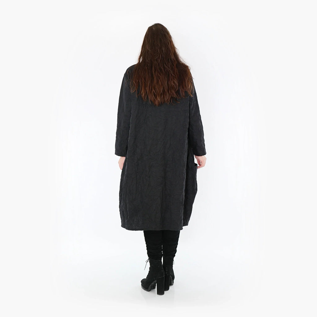 AKH Fashion Kleid 6695 Crushed, Schwarz