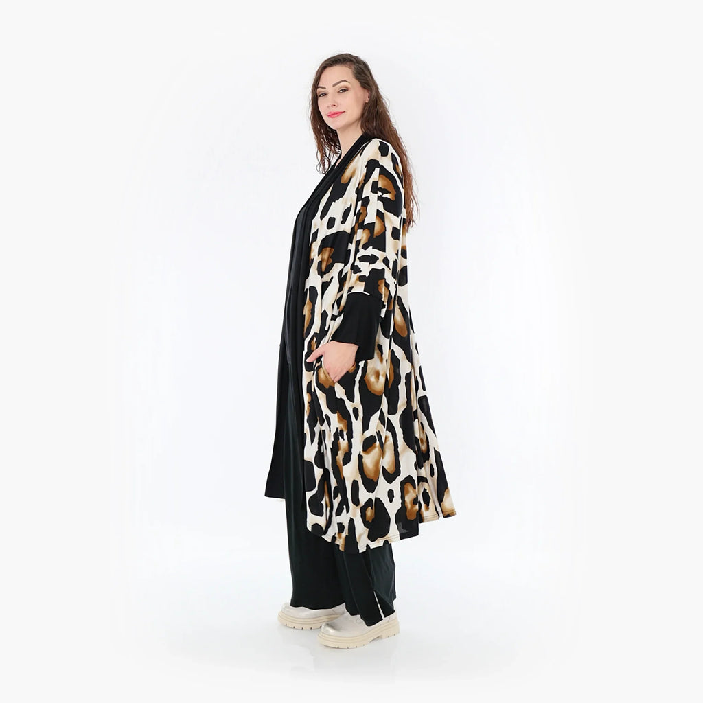 Veste AKH 6930, Blanc-Noir-Cognac