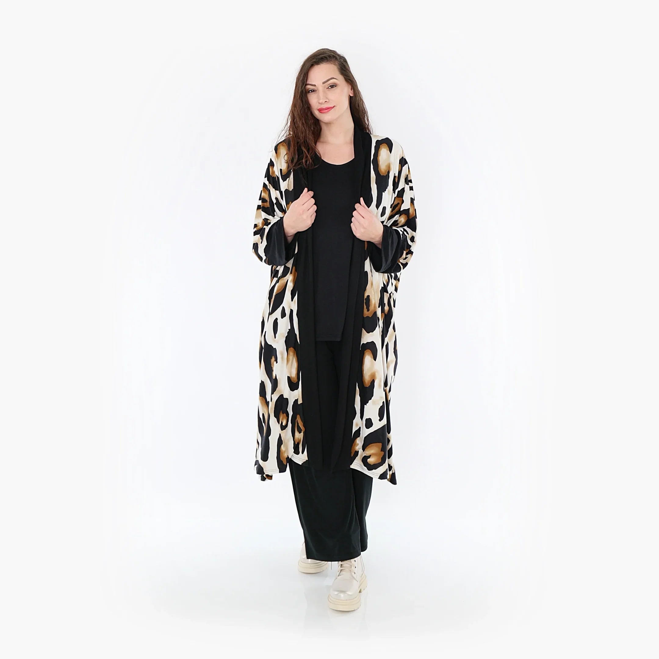Veste AKH 6930, Blanc-Noir-Cognac