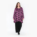 AKH 6270 Jacket, Black-Fuchsia
