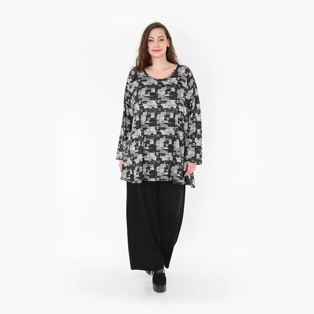 AKH Fashion Shirt 1892 Adriana, Dunkelgrau/Grau