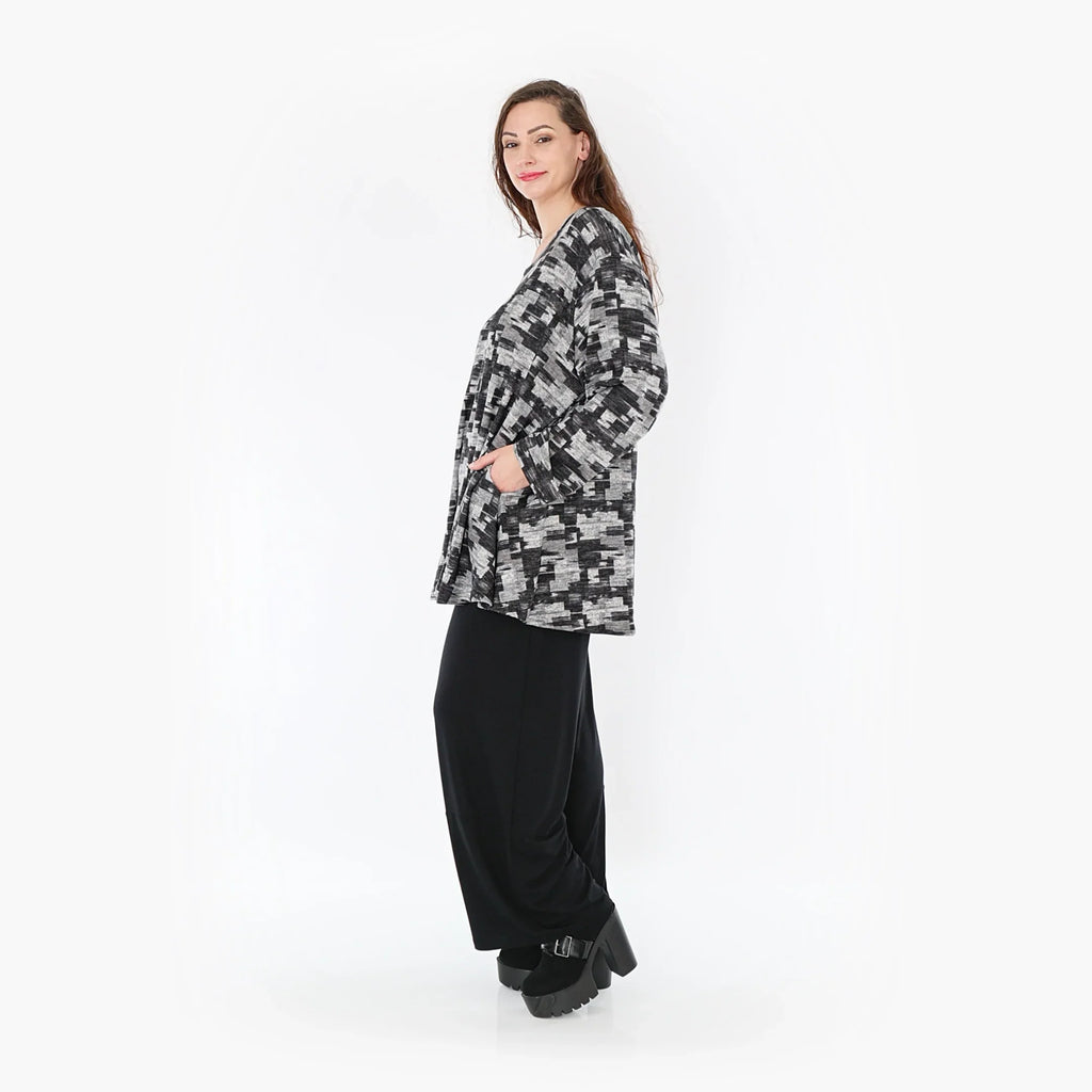AKH Fashion Shirt 1892 Adriana, Dunkelgrau/Grau