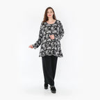 AKH Fashion Shirt 1892 Adriana, Dunkelgrau/Grau