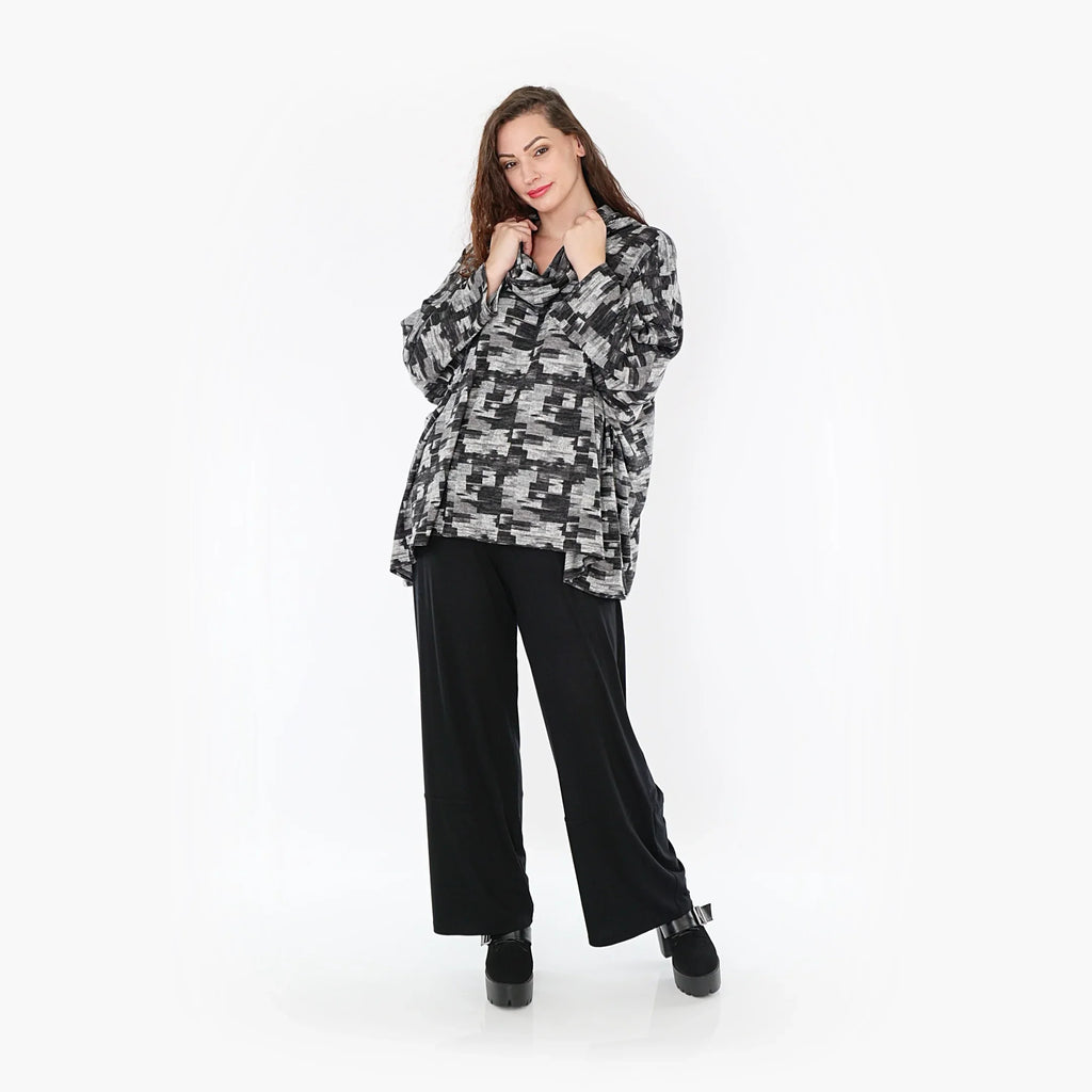 AKH Fashion Shirt 3019 Adriana, Dunkelgrau/Grau