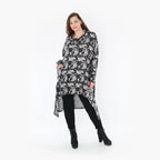 AKH 6882 Dress, Dark Grey-Grey