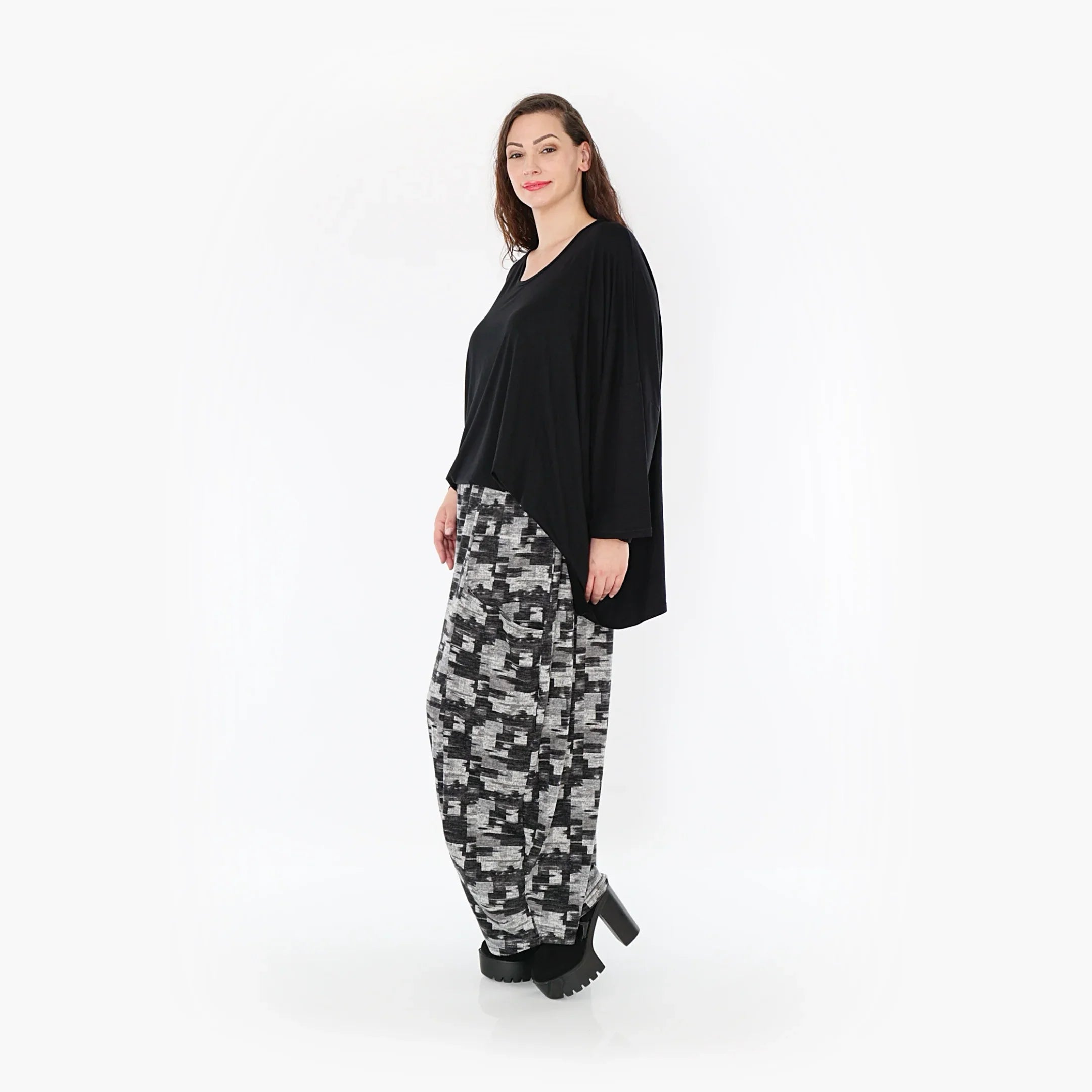AKH Fashion Hose 8069 Adriana, Dunkelgrau/Grau