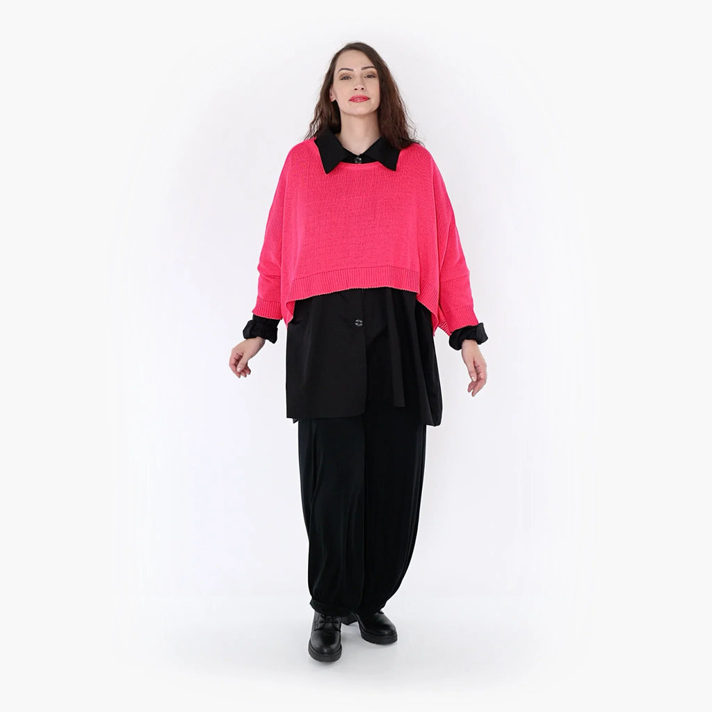 AKH Fashion Überwurf 2336 Strick, Fuchsia