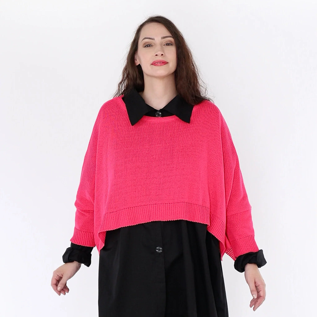 AKH Fashion Überwurf 2336 Strick, Fuchsia