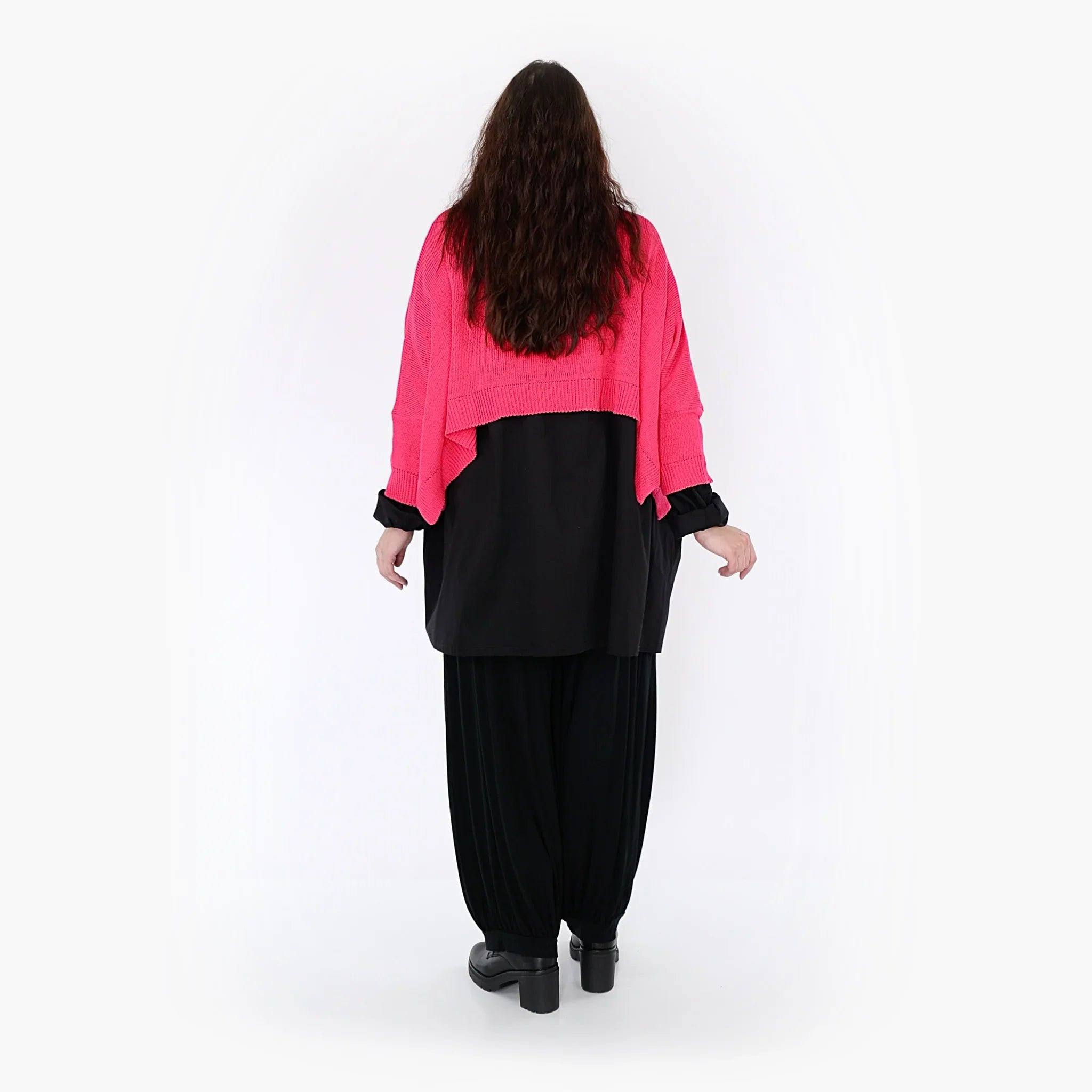 AKH Fashion Überwurf 2336 Strick, Fuchsia