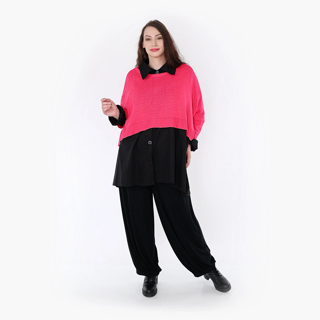 AKH Fashion Überwurf 2336 Strick, Fuchsia