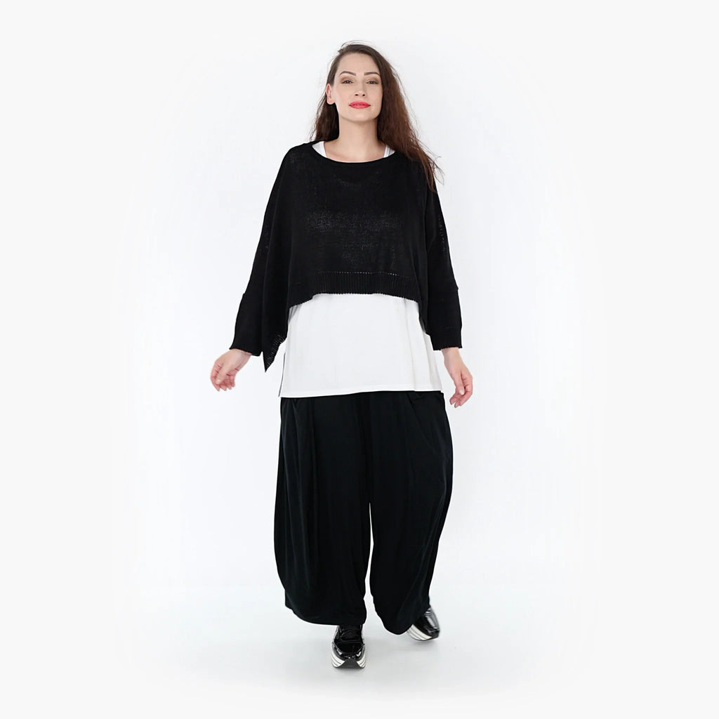 AKH Fashion Überwurf 2336 Strick, Schwarz