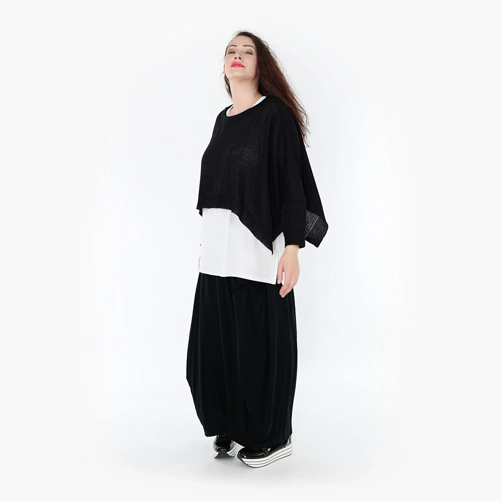 AKH Fashion Überwurf 2336 Strick, Schwarz