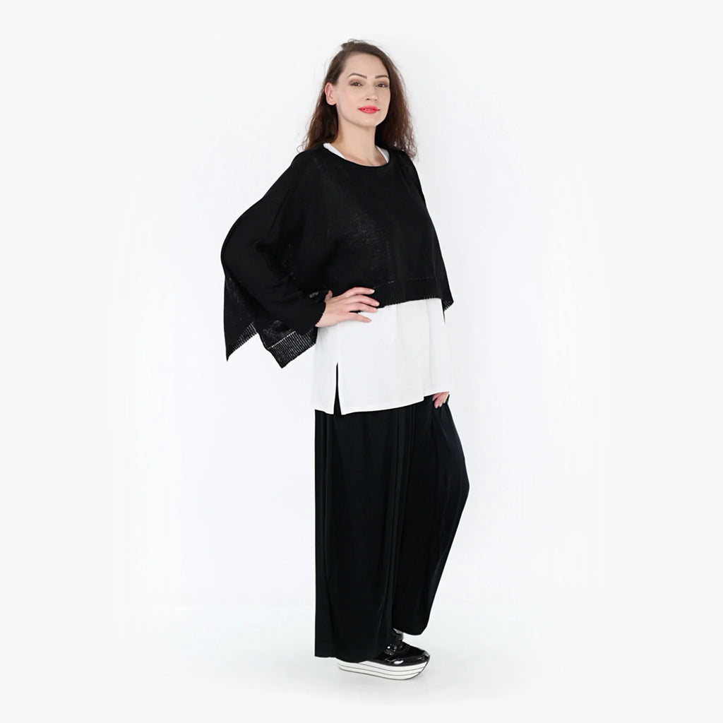 AKH Fashion Überwurf 2336 Strick, Schwarz