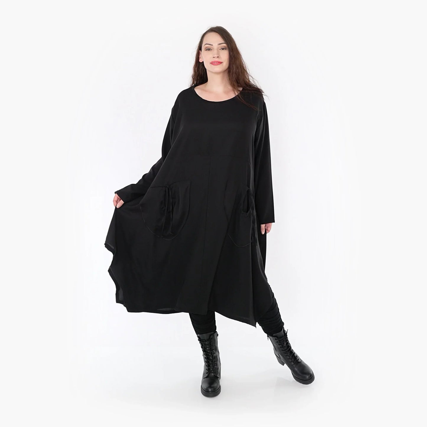 AKH 6025 Kleid, Schwarz