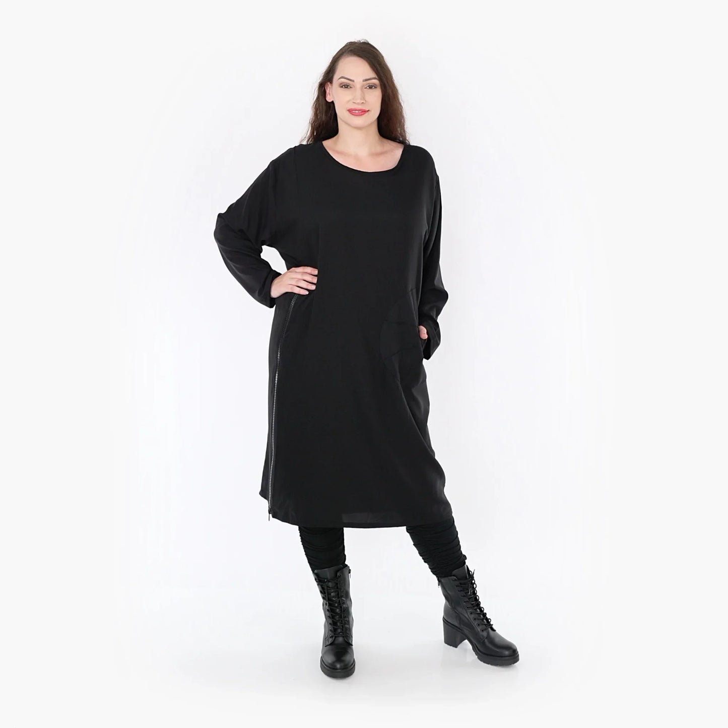 AKH 6942 Kleid, Schwarz