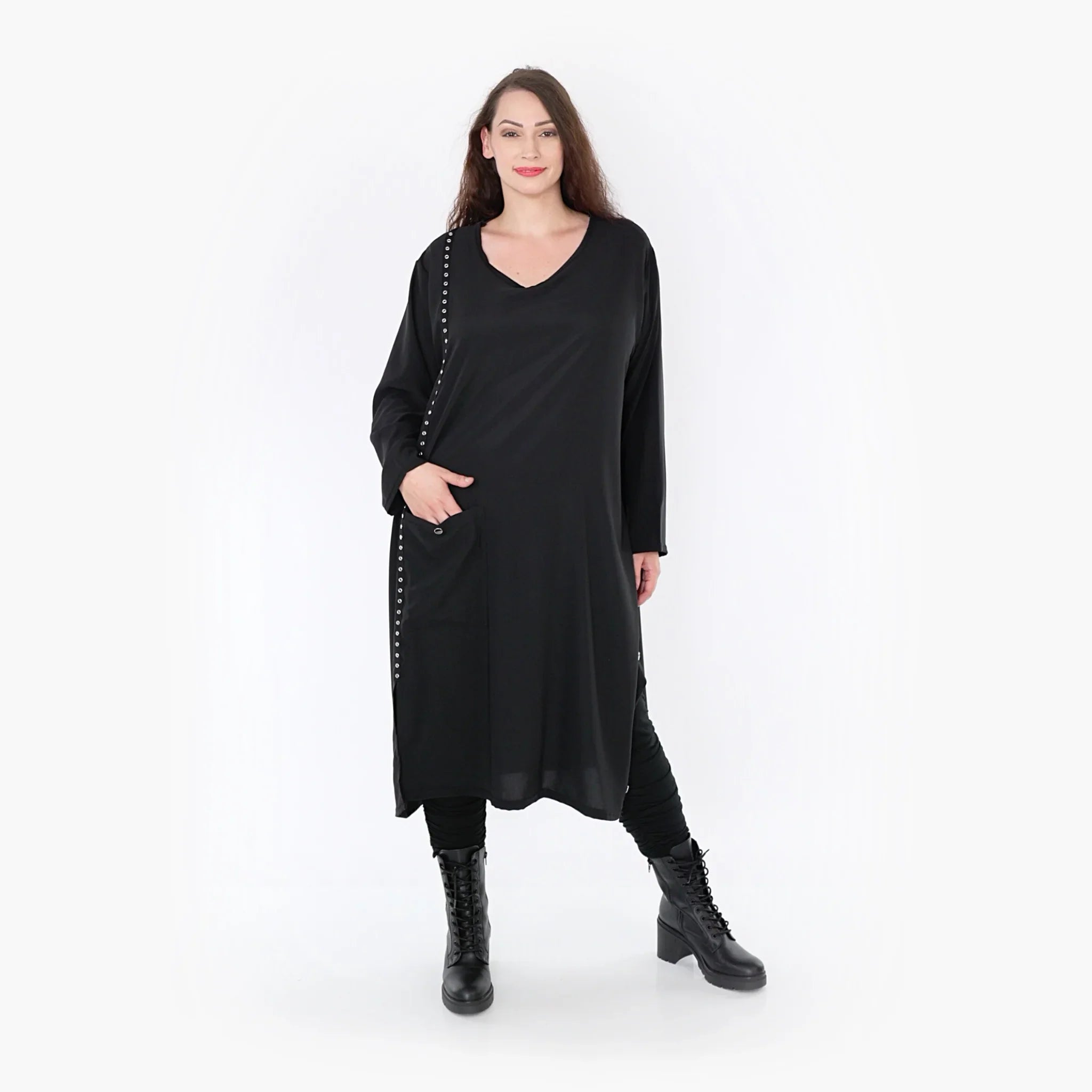 AKH Fashion Kleid 6982 Poca, Schwarz
