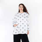 AKH 2153 Big Shirt, White-Grey