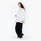 AKH 2153 Big Shirt, White-Grey