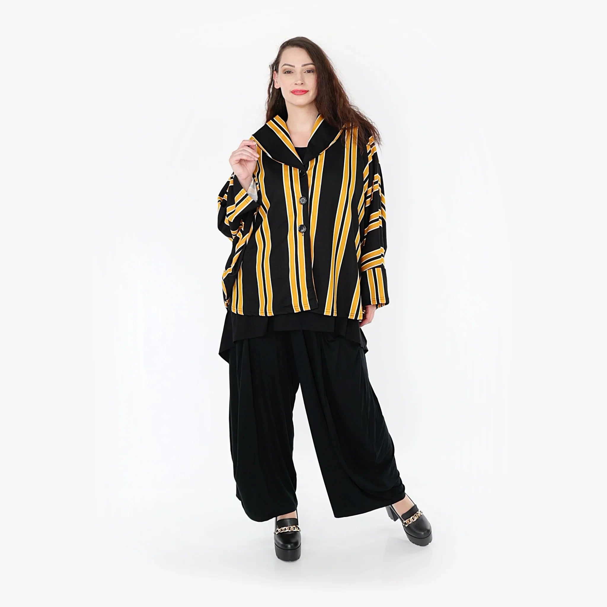 AKH Fashion Jacke 140 Alba, Gelb/Schwarz/Weiß